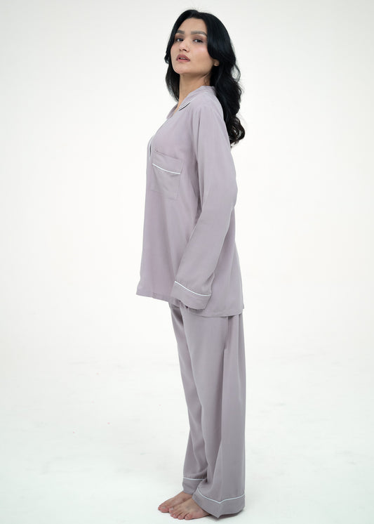Linen Relaxed Fit Pajama Set