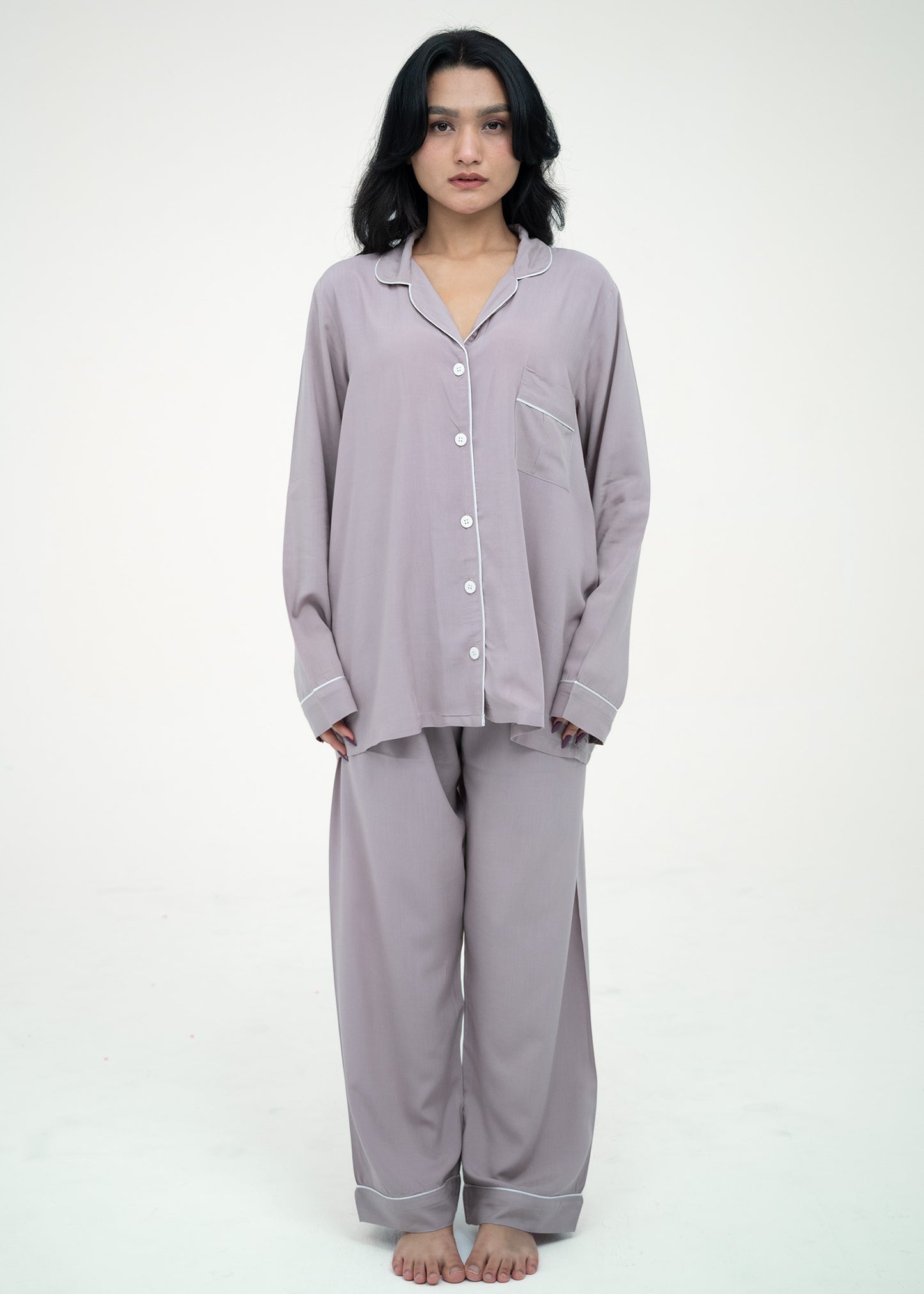 Linen Relaxed Fit Pajama Set