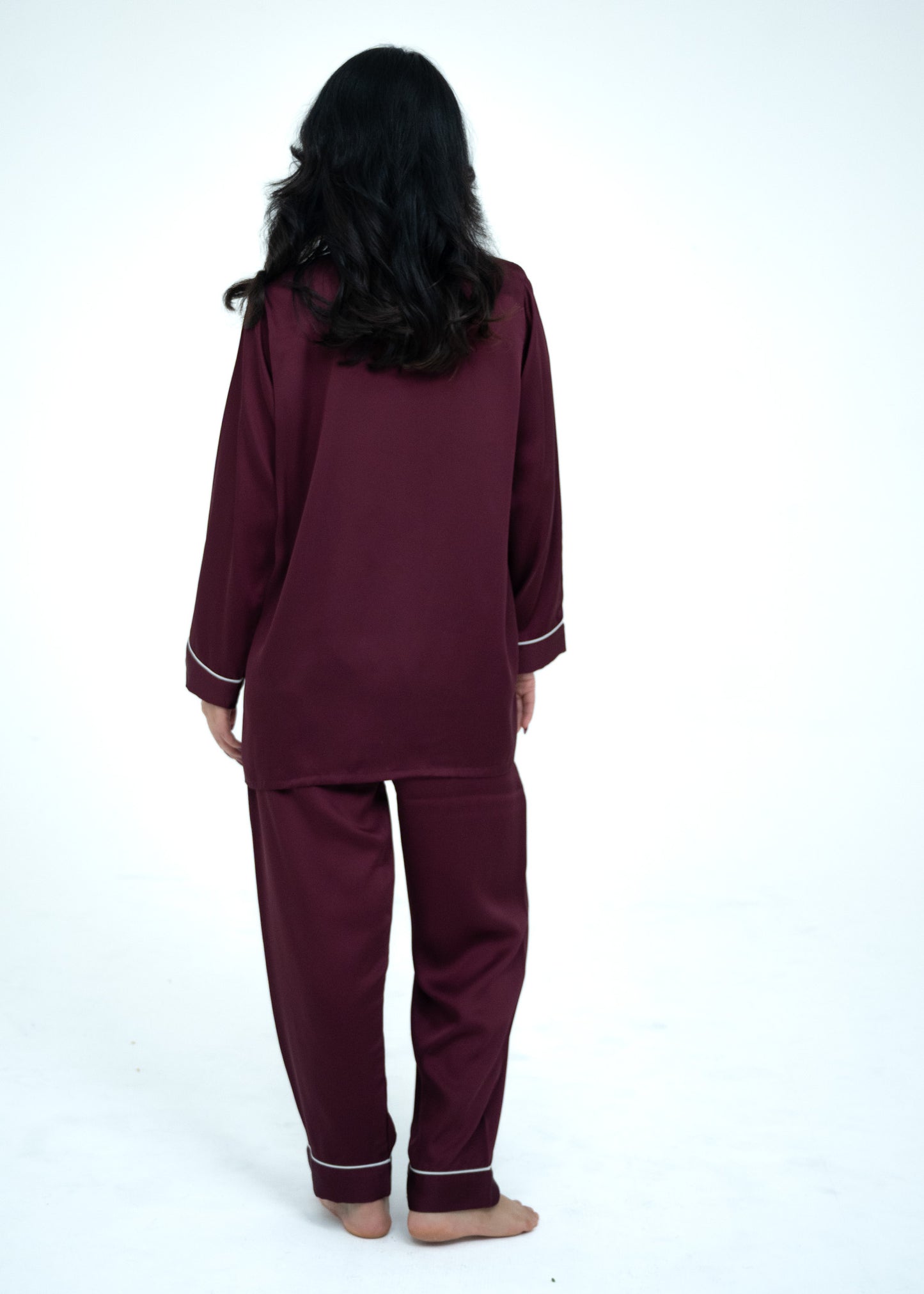 Silk Relaxed Fit Pajama Set