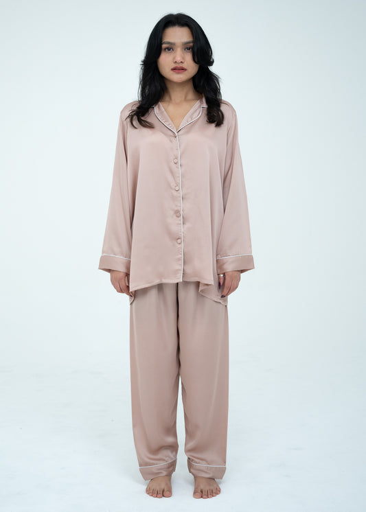 Silk Relaxed Fit Pajama Set