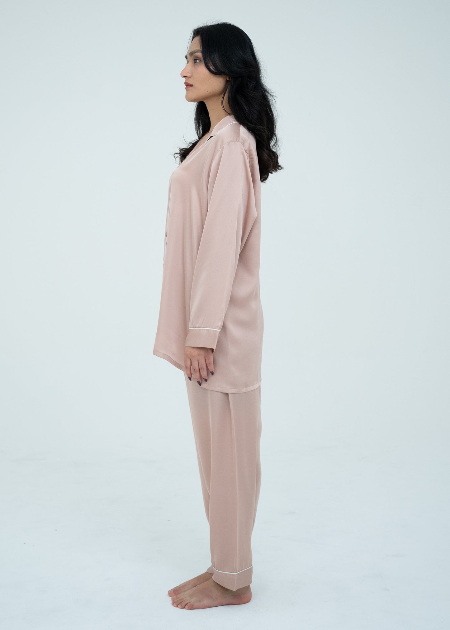 Silk Relaxed Fit Pajama Set