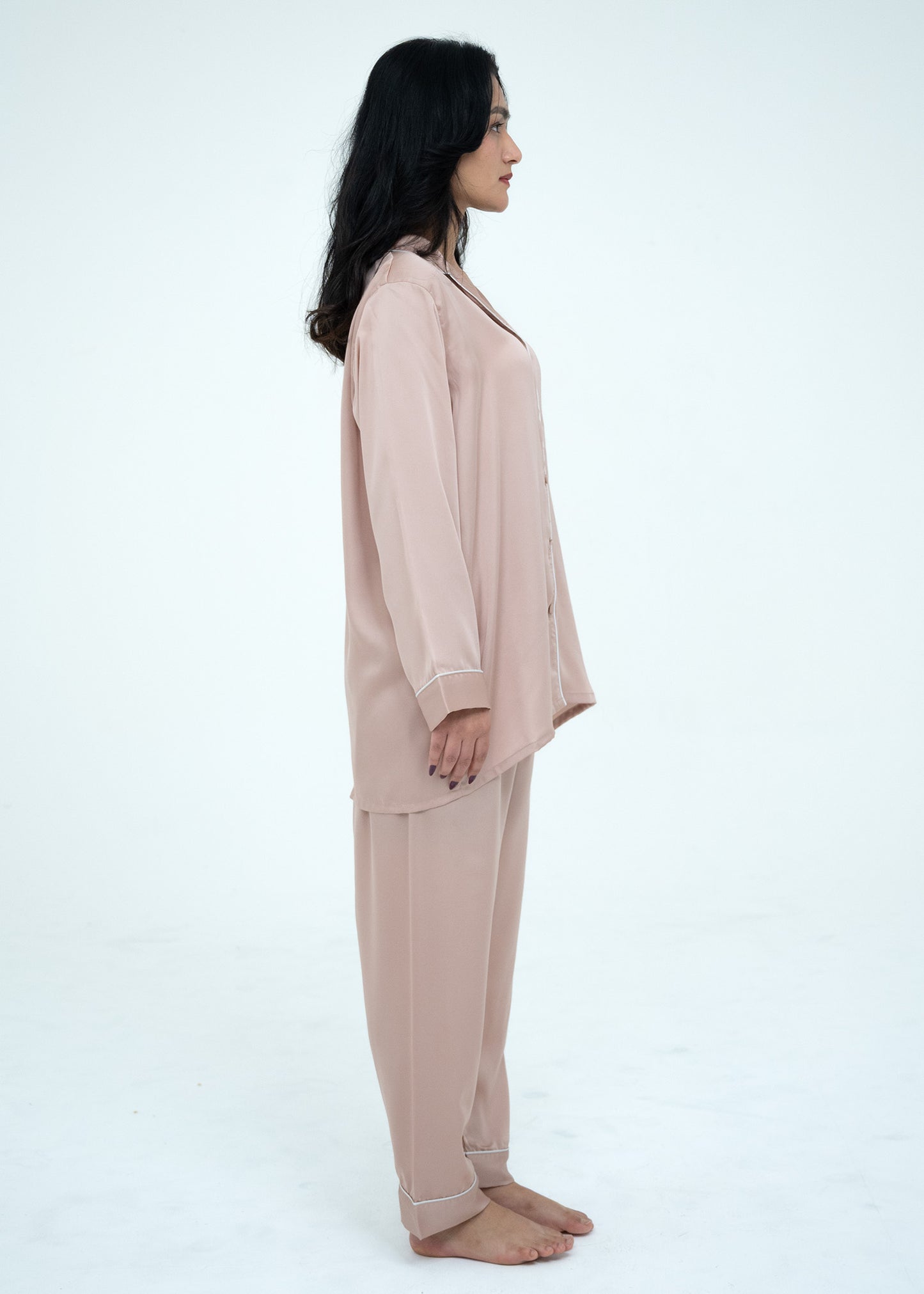 Silk Relaxed Fit Pajama Set