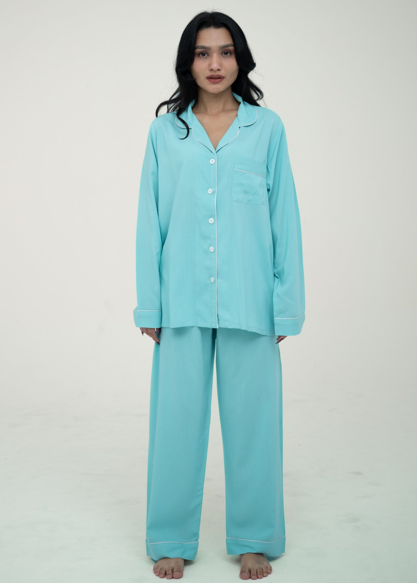 Linen Relaxed Fit Pajama Set