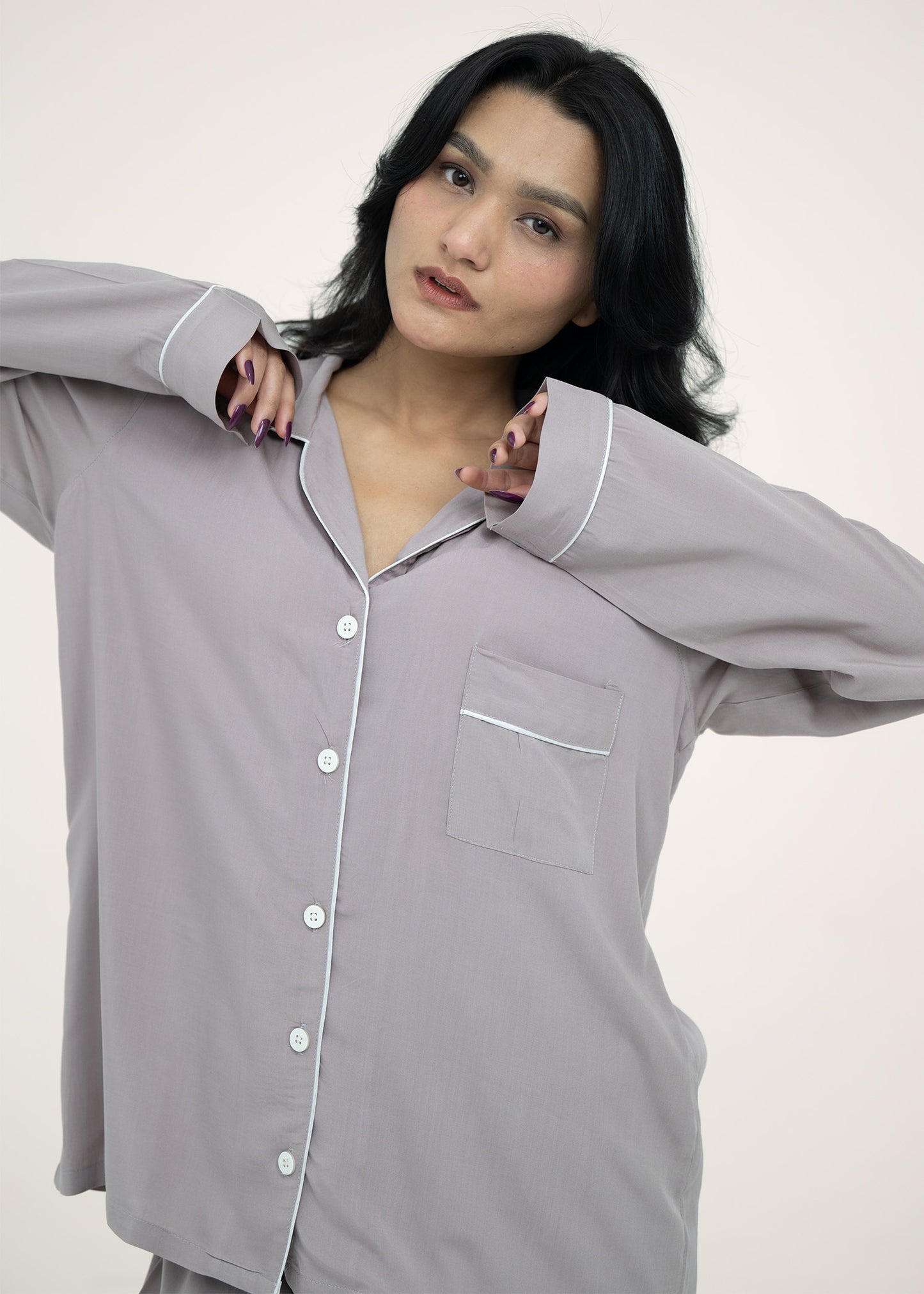 Linen Relaxed Fit Pajama Set