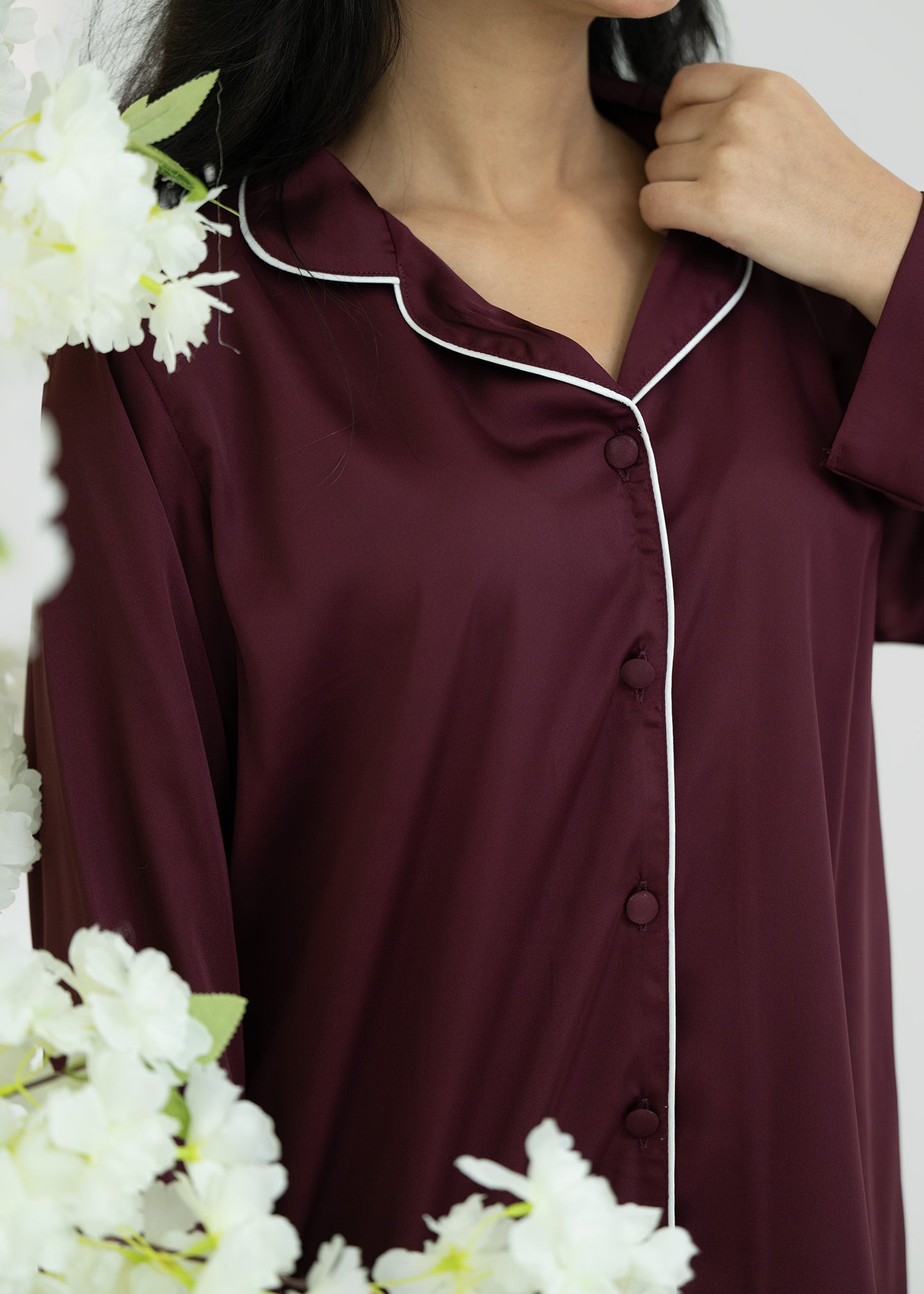 Silk Relaxed Fit Pajama Set