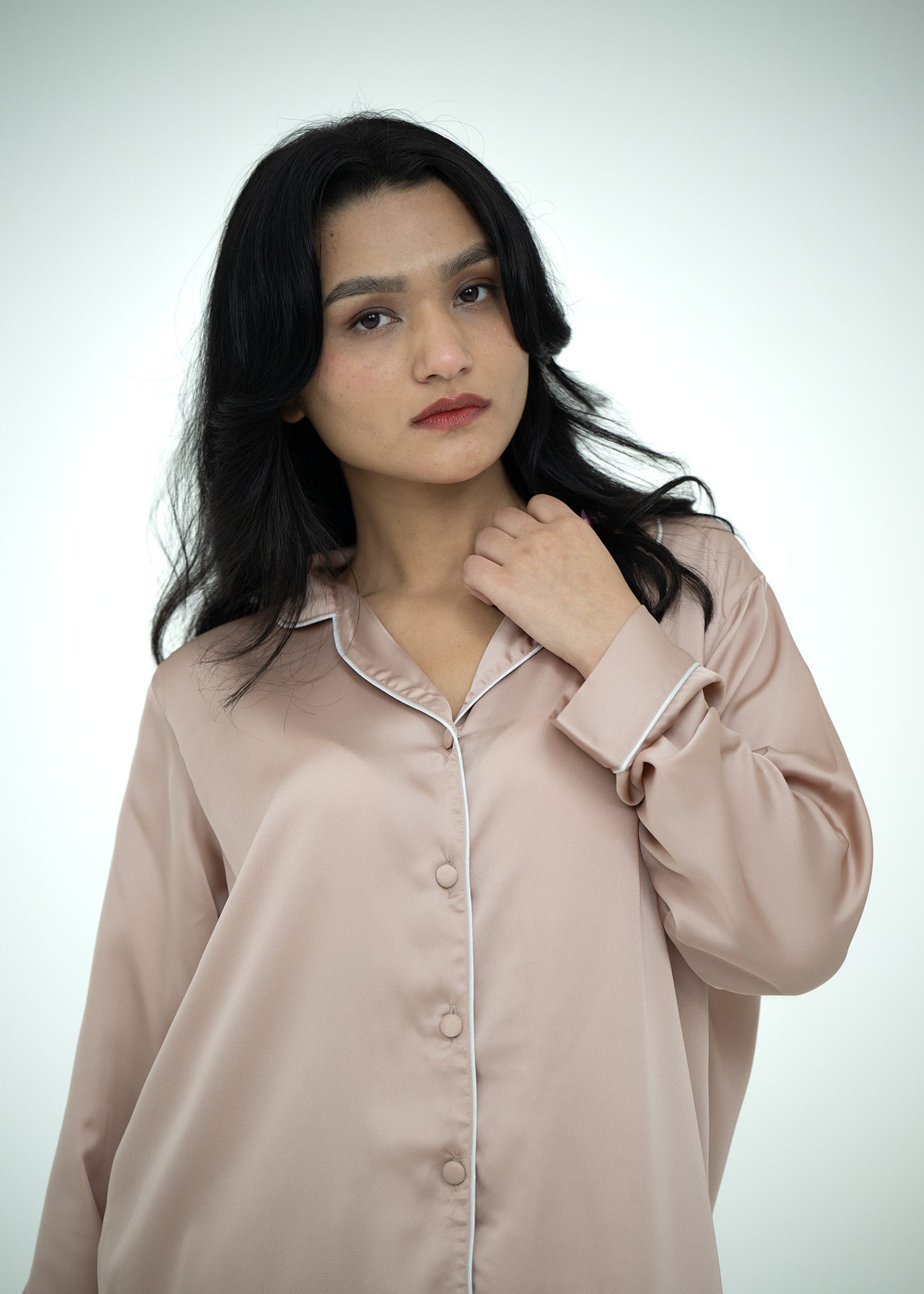 Silk Relaxed Fit Pajama Set