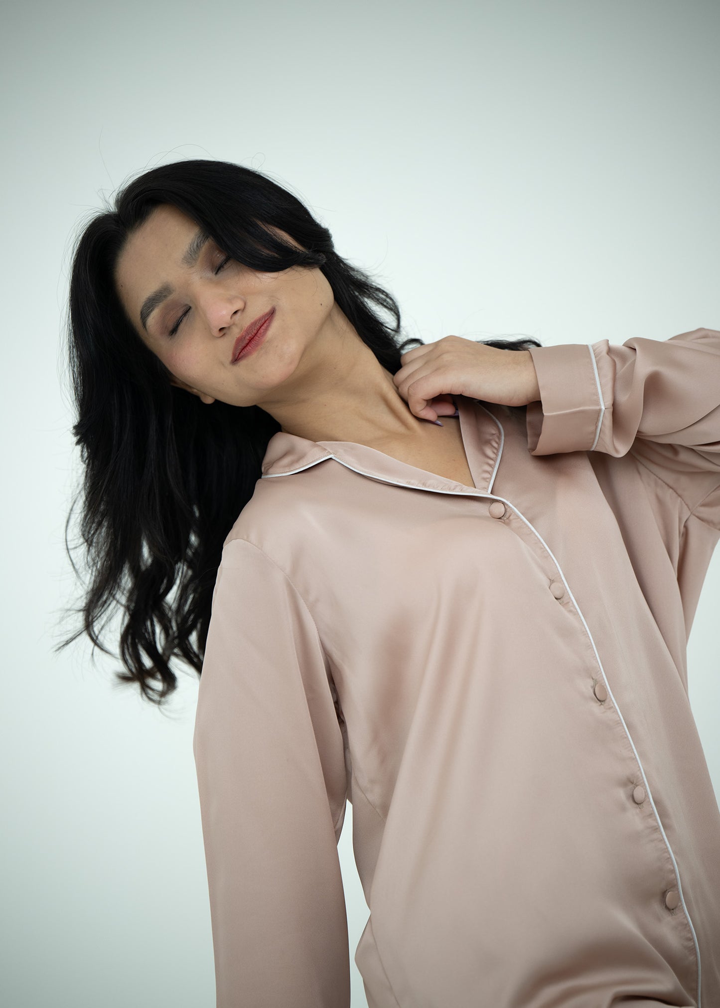 Silk Relaxed Fit Pajama Set