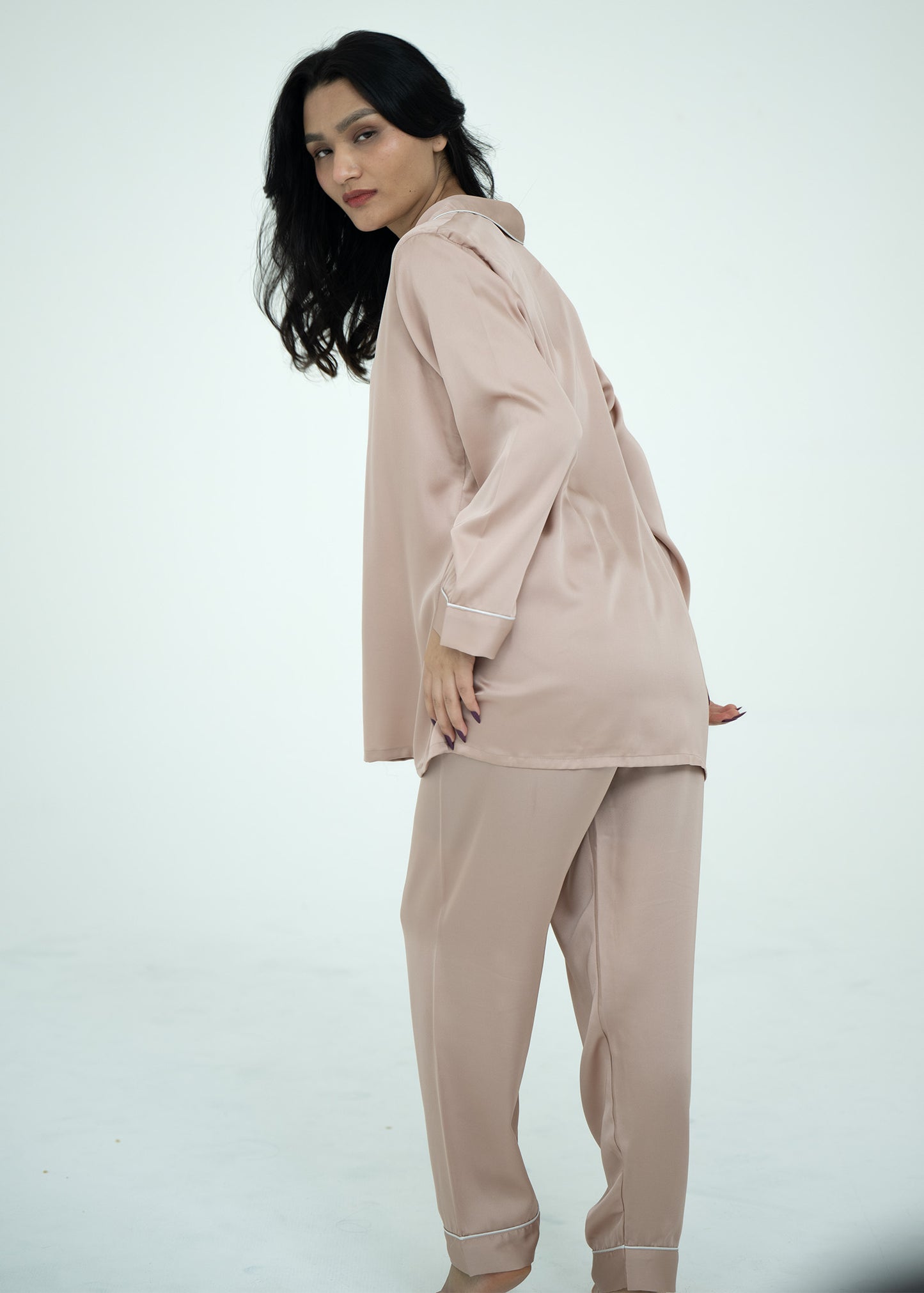 Silk Relaxed Fit Pajama Set