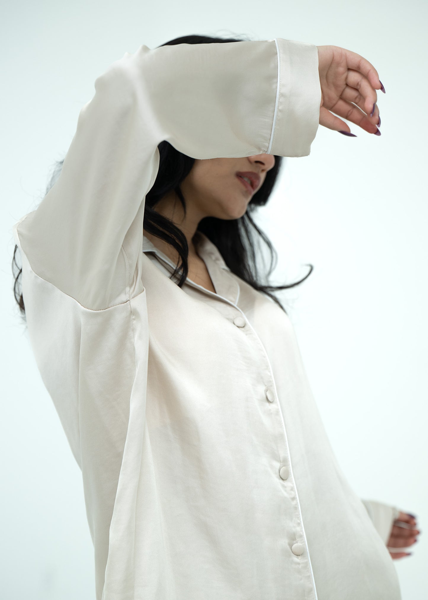 Silk Relaxed Fit Pajama Set