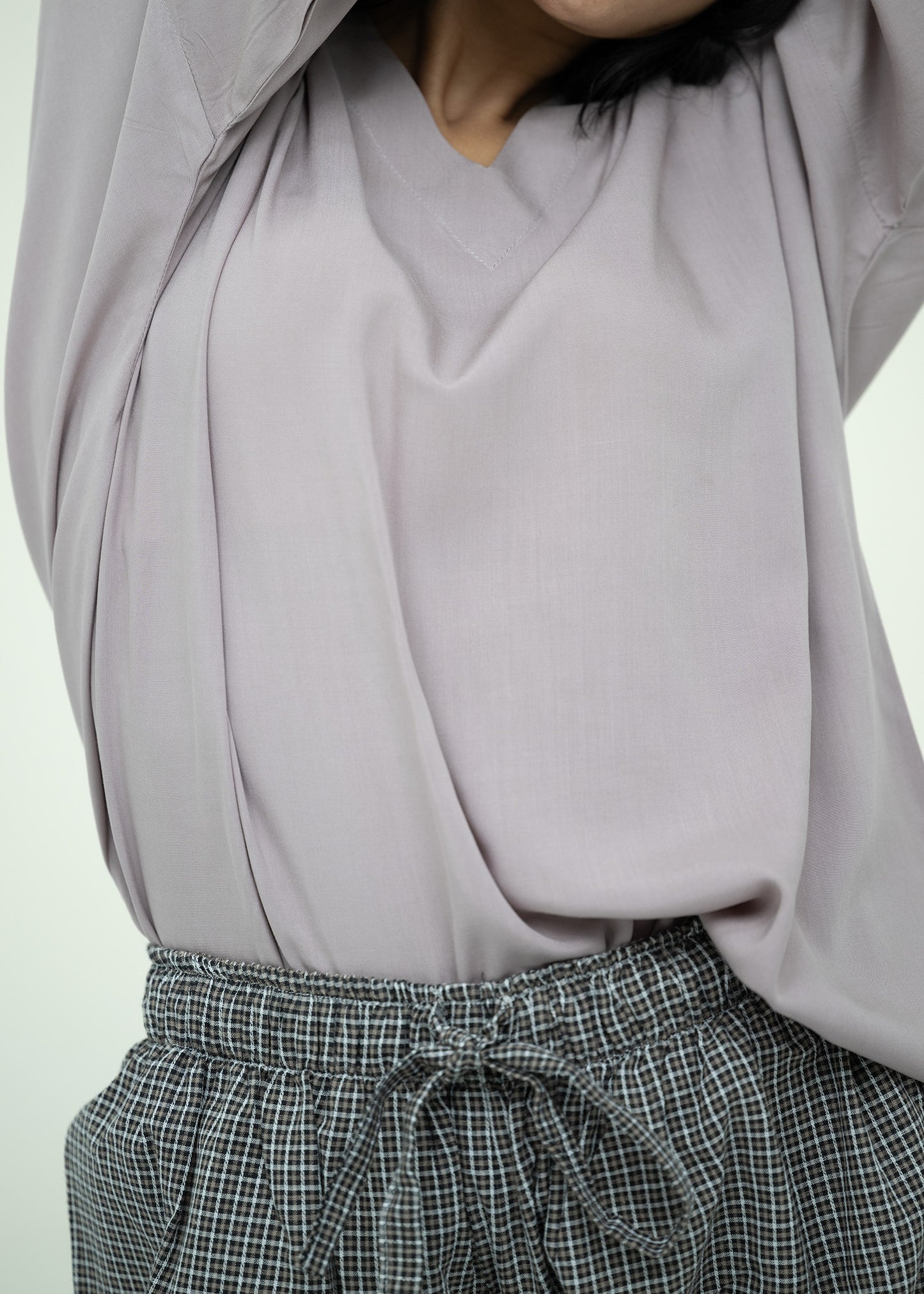 Cotton Relaxed Fit V-Neck Pajama Set